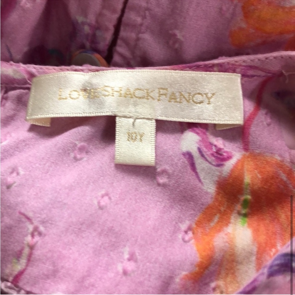 LoveShackFancy Pink Floral Kids Dress - Picture 4 of 6